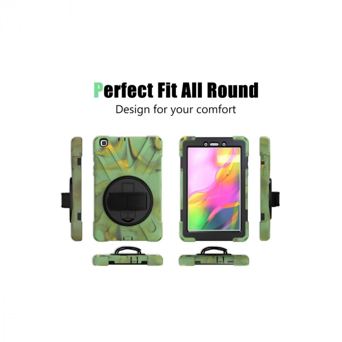 Samsung Galaxy T290 Tab A 8 Kılıf Amazing Tablet Kapak - Kamuflaj