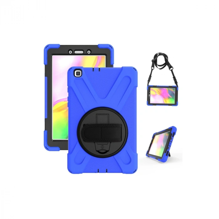 Samsung Galaxy T290 Tab A 8 Kılıf Amazing Tablet Kapak - Mavi