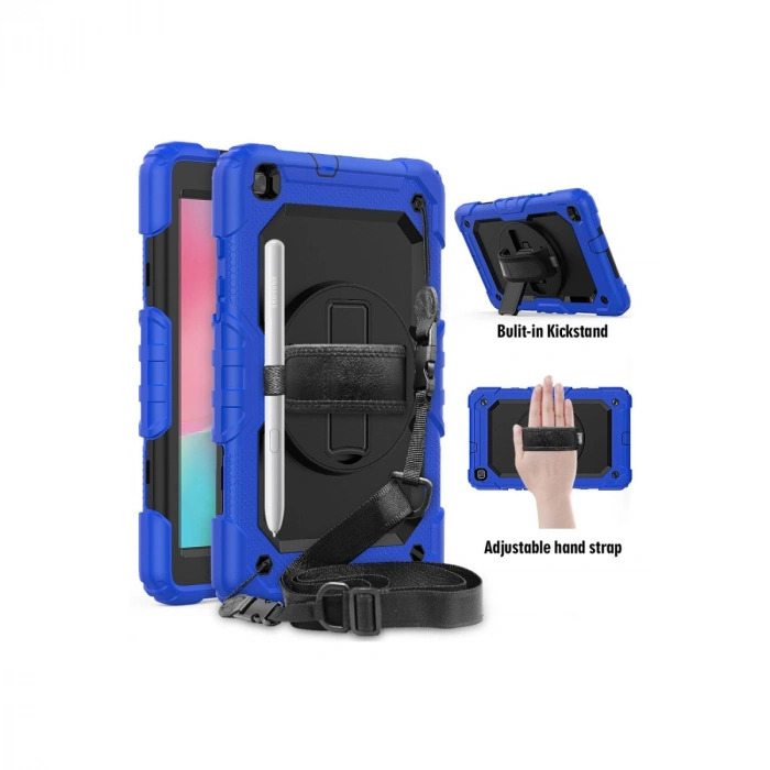 Samsung Galaxy T290 Tab A 8 Kılıf Pars Tablet Kapak - Mavi