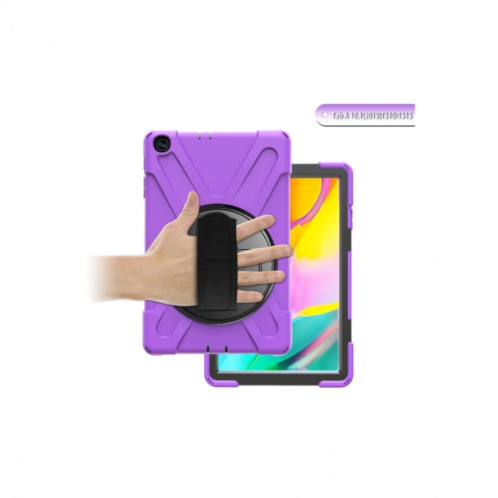 Samsung Galaxy T510 Tab A 10.1 Kılıf Amazing Tablet Kapak - Mor