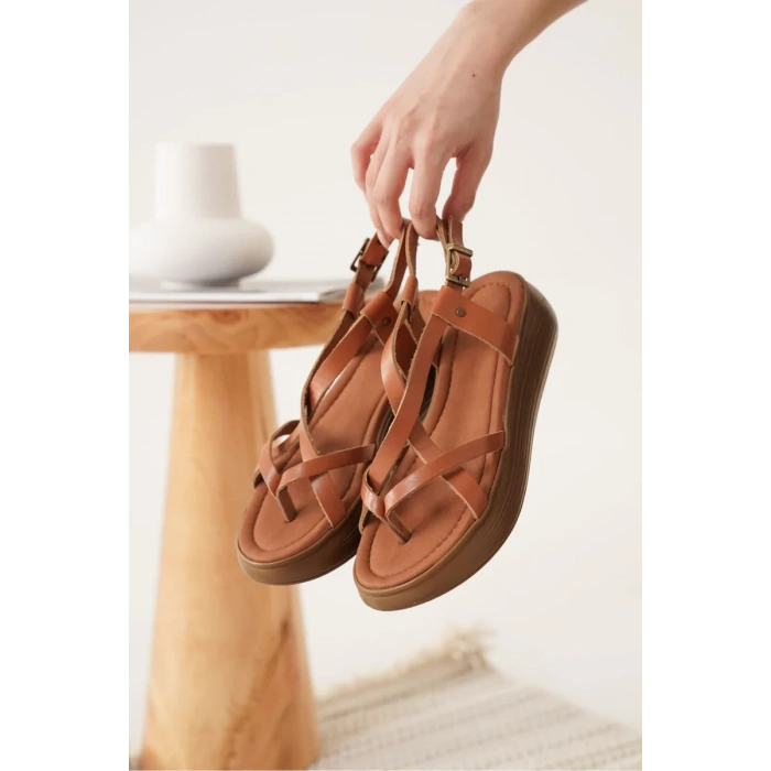 Taba Hakiki Deri Sandalet TR31MY60A