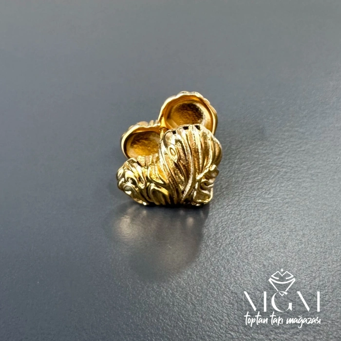 Taşsız Gold Kaplama Küpe