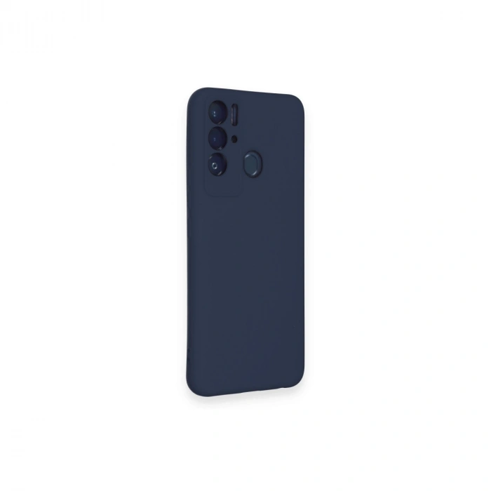 Tecno Pova Neo Kılıf Nano İçi Kadife Silikon - Lacivert
