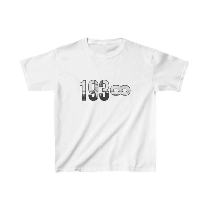Unisex Çocuk Baskılı T-Shirt - Beyaz
