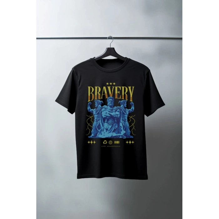 Unisex Oversize 24/1 Penye DTF Baskılı Tişört - DTF102