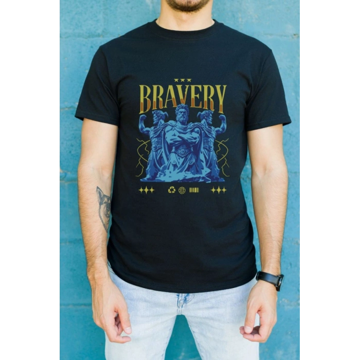 Unisex Oversize 24/1 Penye DTF Baskılı Tişört - DTF102