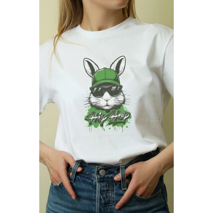 Unisex Oversize 24/1 Penye DTF Baskılı Tişört - DTF108