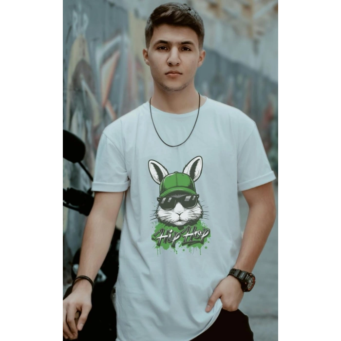 Unisex Oversize 24/1 Penye DTF Baskılı Tişört - DTF108