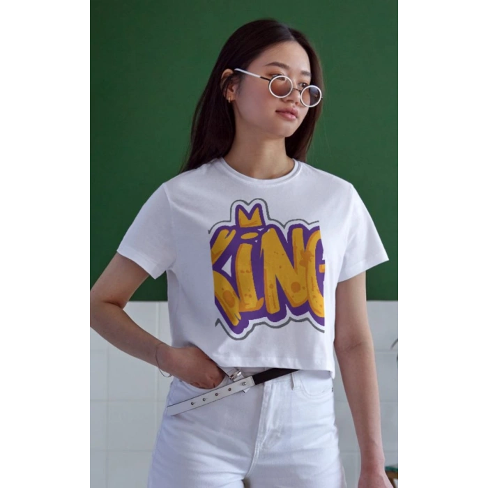 Unisex Oversize 24/1 Penye DTF Baskılı Tişört - DTF111