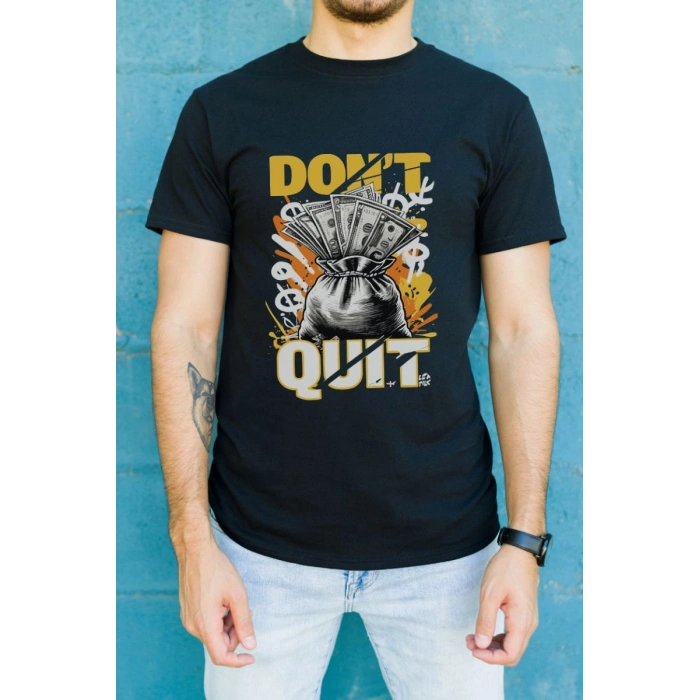 Unisex Oversize 24/1 Penye DTF Baskılı Tişört - DTF113
