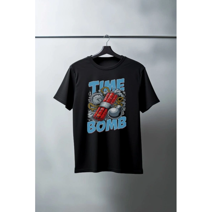Unisex Oversize 24/1 Penye DTF Baskılı Tişört - DTF115