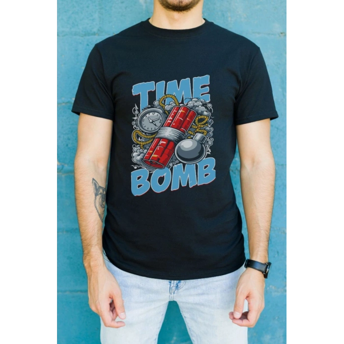 Unisex Oversize 24/1 Penye DTF Baskılı Tişört - DTF115