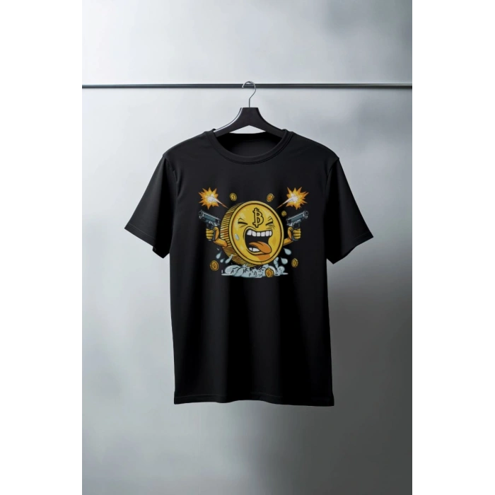 Unisex Oversize 24/1 Penye DTF Baskılı Tişört - DTF116