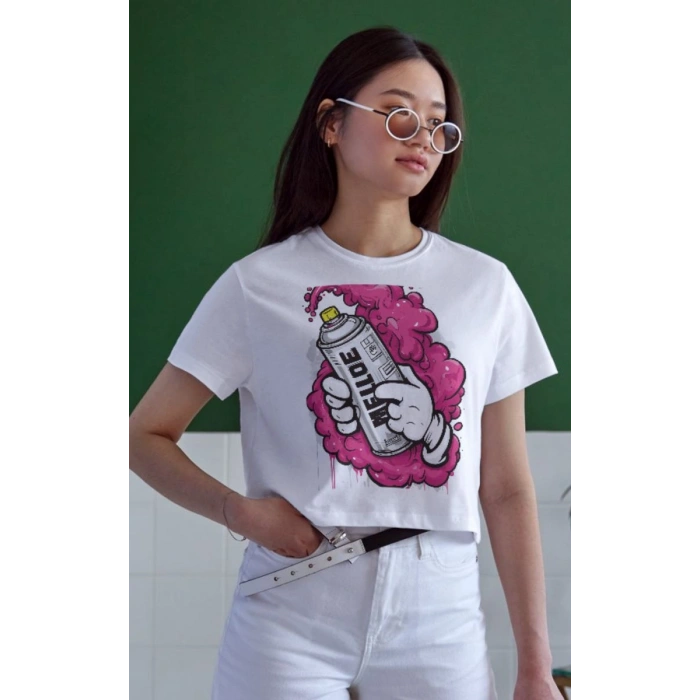 Unisex Oversize 24/1 Penye DTF Baskılı Tişört - DTF117