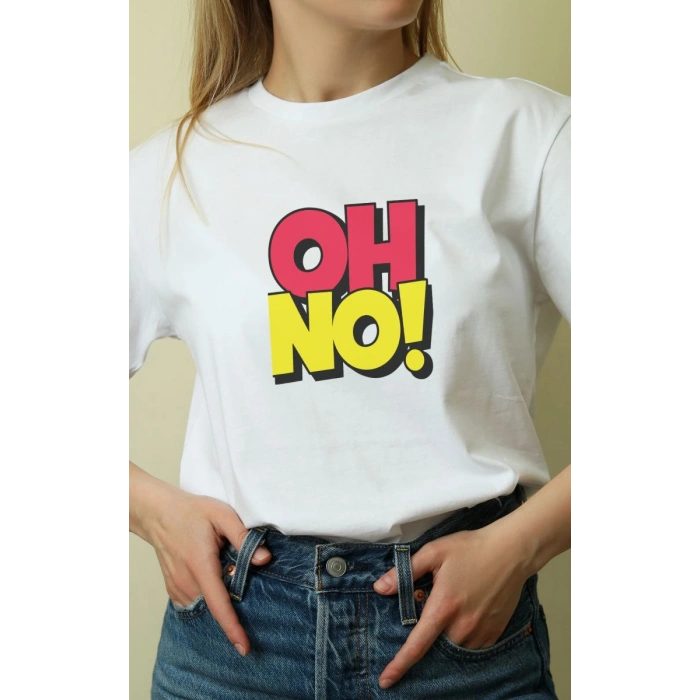 Unisex Oversize 24/1 Penye DTF Baskılı Tişört - DTF118