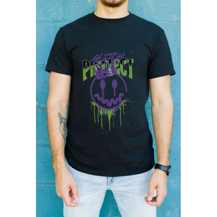 Unisex Oversize 24/1 Penye DTF Baskılı Tişört - DTF121