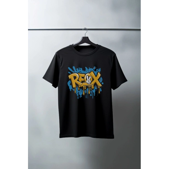 Unisex Oversize 24/1 Penye DTF Baskılı Tişört - DTF122