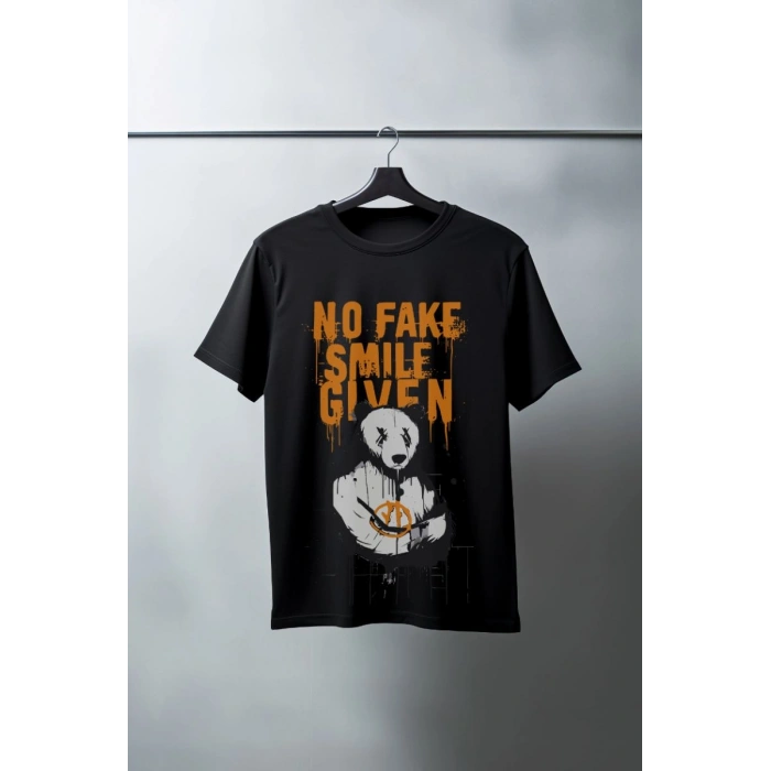 Unisex Oversize 24/1 Penye DTF Baskılı Tişört - DTF124
