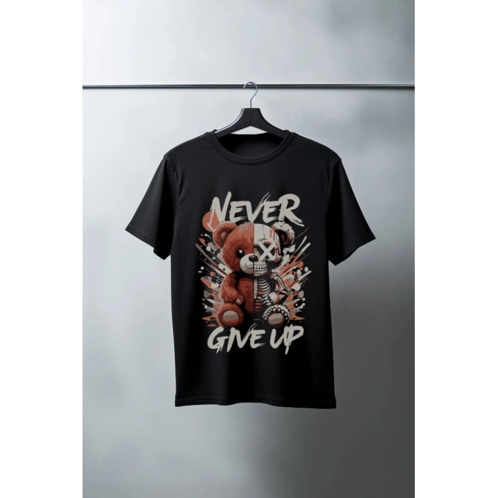 Unisex Oversize 24/1 Penye DTF Baskılı Tişört - DTF127