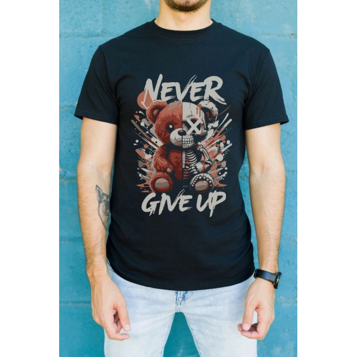 Unisex Oversize 24/1 Penye DTF Baskılı Tişört - DTF127