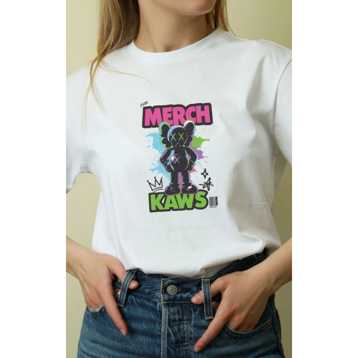 Unisex Oversize 24/1 Penye DTF Baskılı Tişört - DTF129