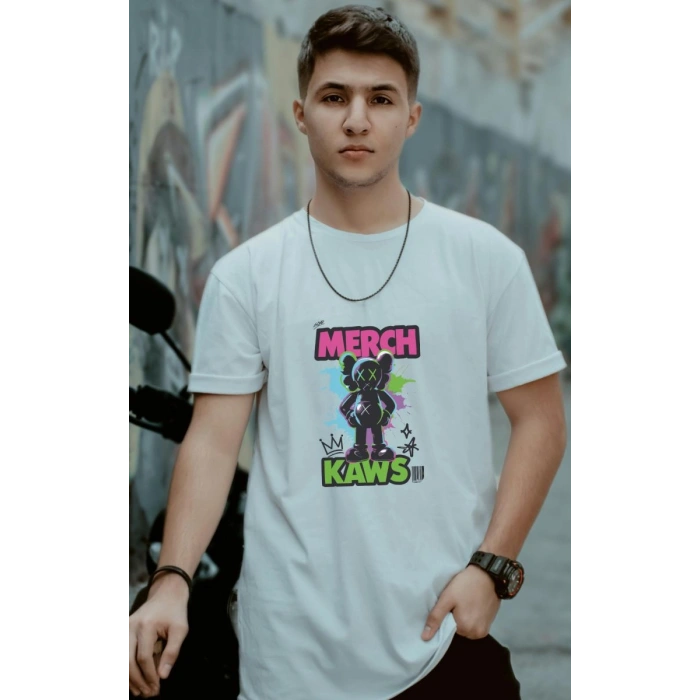 Unisex Oversize 24/1 Penye DTF Baskılı Tişört - DTF129