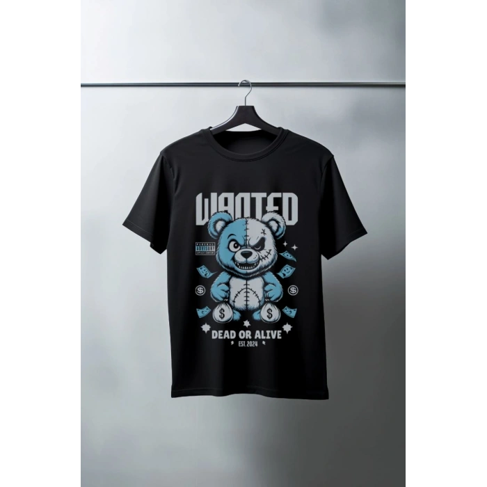 Unisex Oversize 24/1 Penye DTF Baskılı Tişört - DTF131