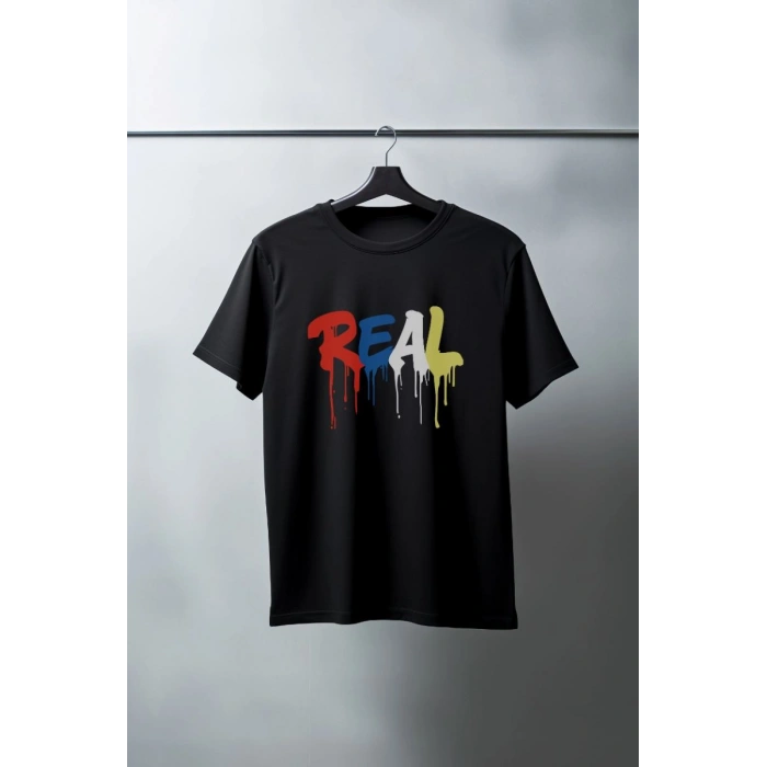 Unisex Oversize 24/1 Penye DTF Baskılı Tişört - DTF132