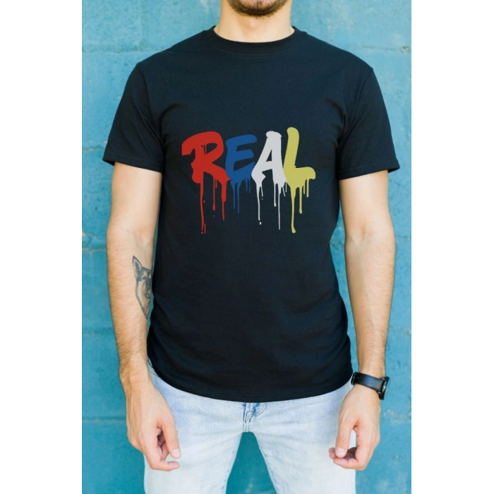 Unisex Oversize 24/1 Penye DTF Baskılı Tişört - DTF132