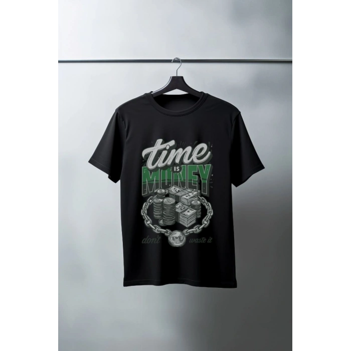 Unisex Oversize 24/1 Penye DTF Baskılı Tişört - DTF133