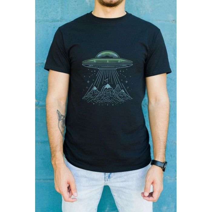 Unisex Oversize 24/1 Penye DTF Baskılı Tişört - DTF134