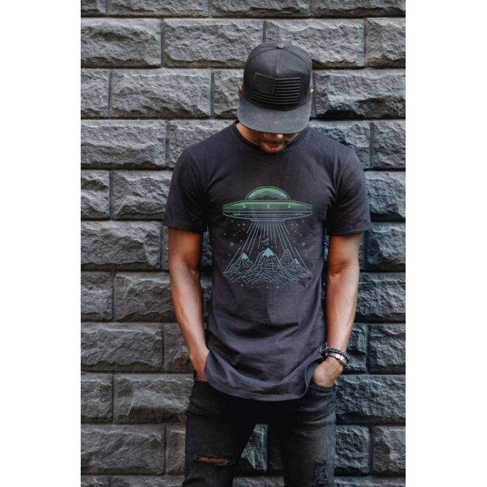 Unisex Oversize 24/1 Penye DTF Baskılı Tişört - DTF134