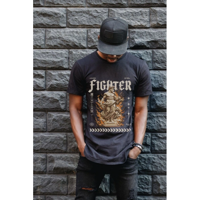 Unisex Oversize 24/1 Penye DTF Baskılı Tişört - DTF139
