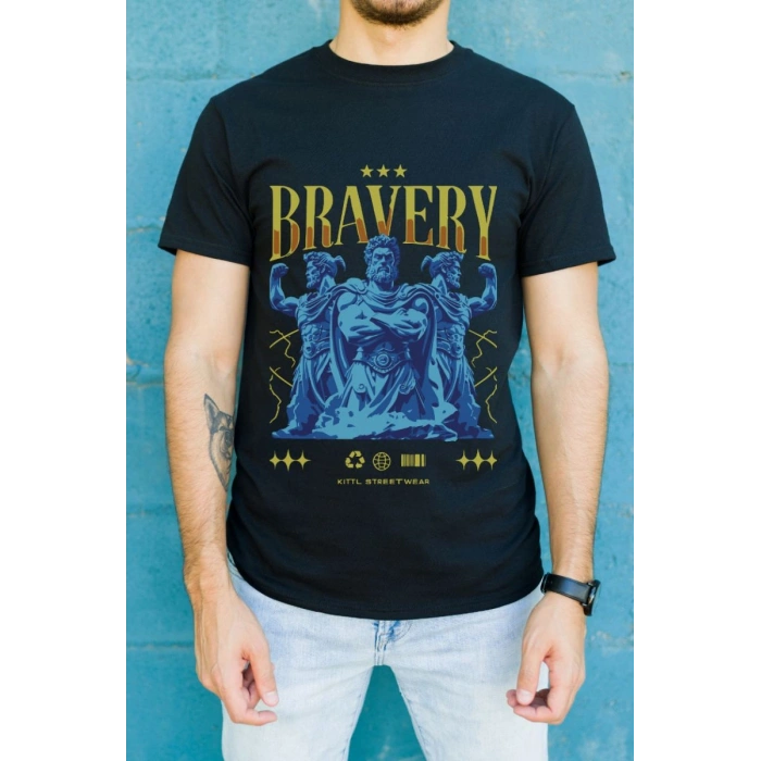 Unisex Oversize 24/1 Penye DTF Baskılı Tişört - DTF140