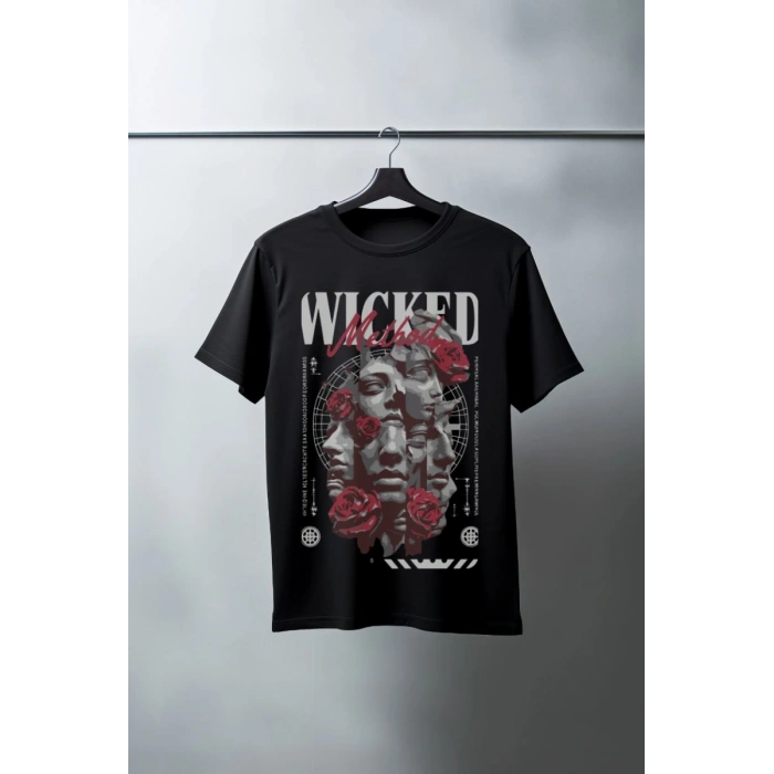 Unisex Oversize 24/1 Penye DTF Baskılı Tişört - DTF142