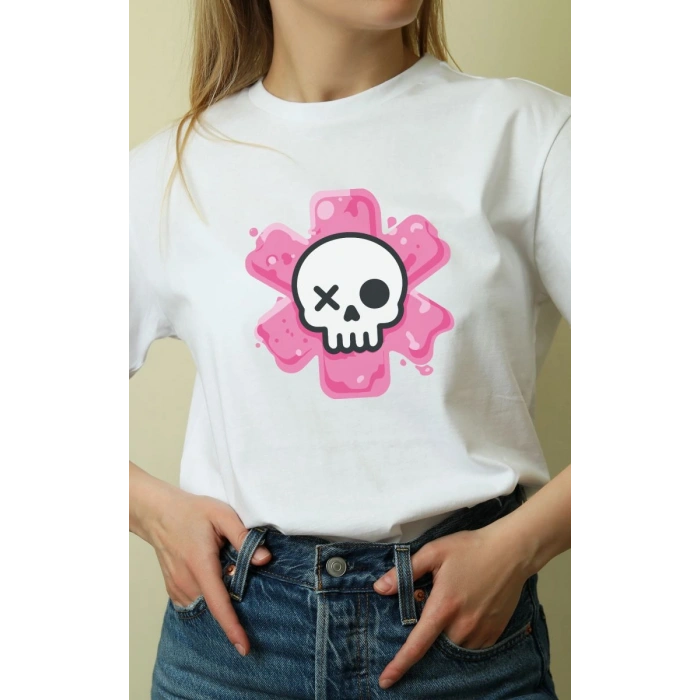 Unisex Oversize 24/1 Penye DTF Baskılı Tişört - DTF146