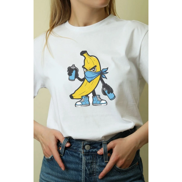 Unisex Oversize 24/1 Penye DTF Baskılı Tişört - DTF147