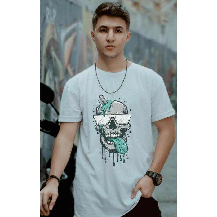 Unisex Oversize 24/1 Penye DTF Baskılı Tişört - DTF150