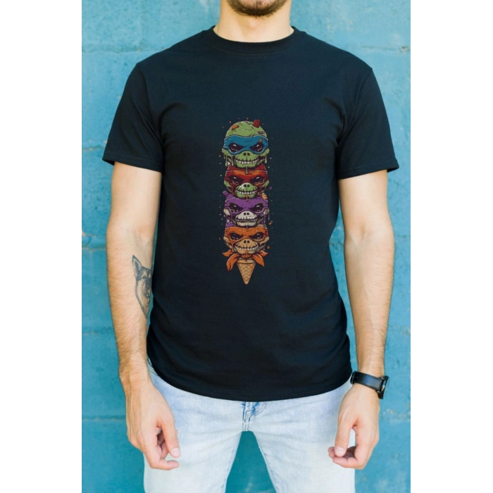 Unisex Oversize 24/1 Penye DTF Baskılı Tişört - DTF151