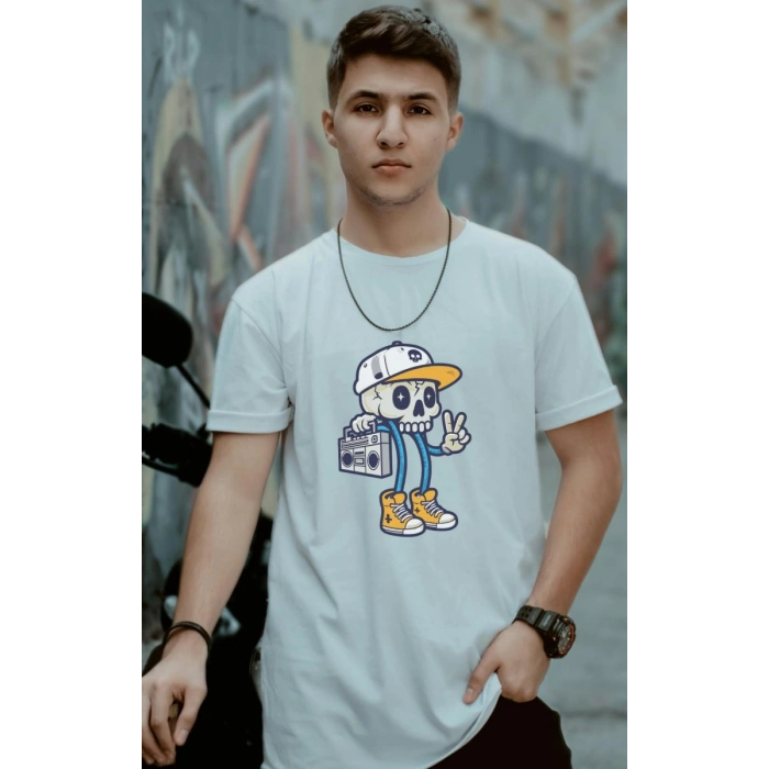 Unisex Oversize 24/1 Penye DTF Baskılı Tişört - DTF152