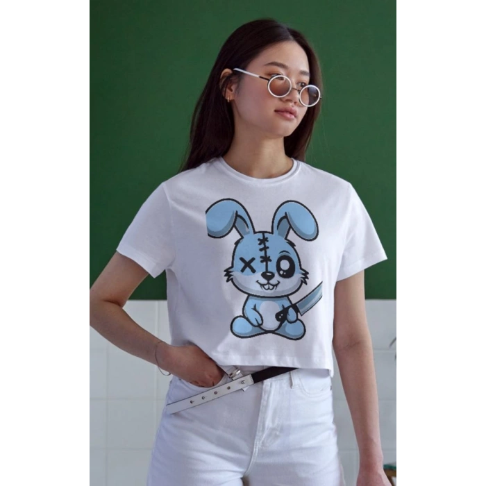 Unisex Oversize 24/1 Penye DTF Baskılı Tişört - DTF153