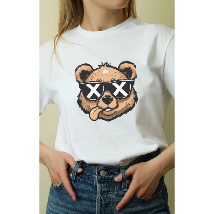 Unisex Oversize 24/1 Penye DTF Baskılı Tişört - DTF155