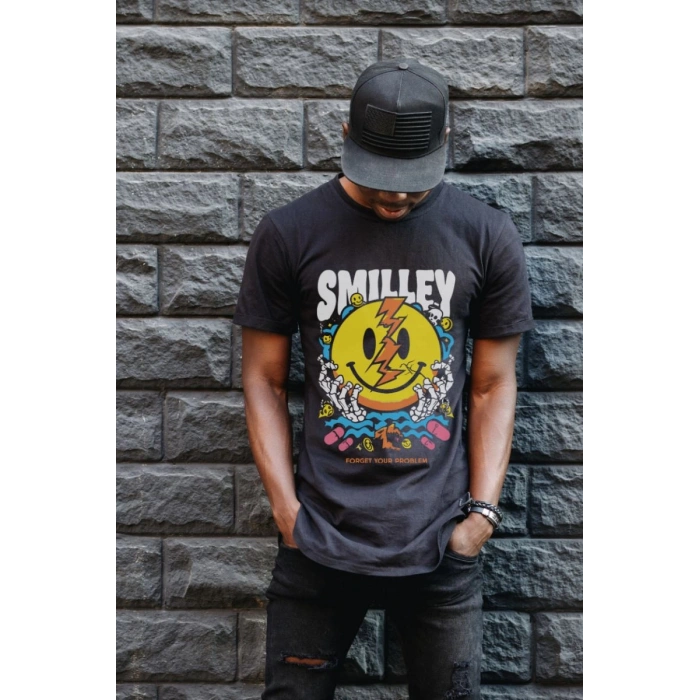 Unisex Oversize 24/1 Penye DTF Baskılı Tişört - DTF157