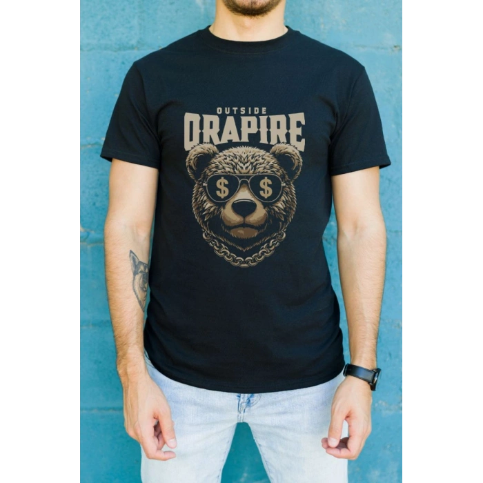 Unisex Oversize 24/1 Penye DTF Baskılı Tişört - DTF160