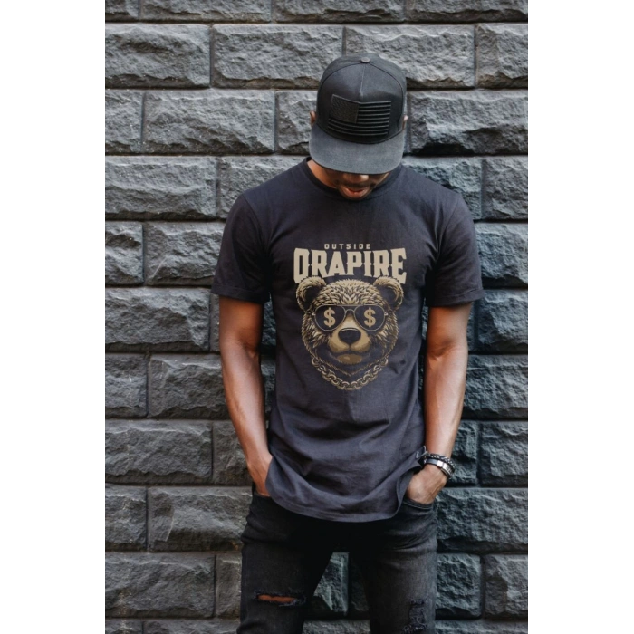 Unisex Oversize 24/1 Penye DTF Baskılı Tişört - DTF160