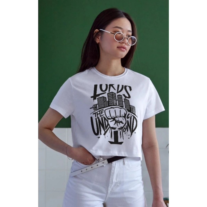Unisex Oversize 24/1 Penye DTF Baskılı Tişört - DTF161