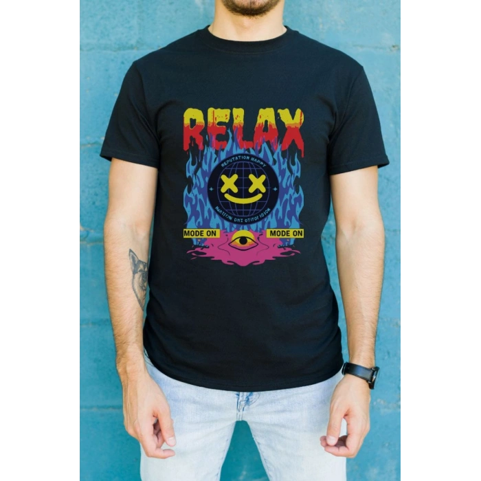 Unisex Oversize 24/1 Penye DTF Baskılı Tişört - DTF162