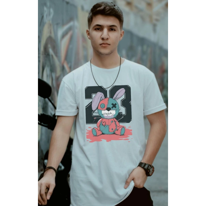Unisex Oversize 24/1 Penye DTF Baskılı Tişört - DTF169