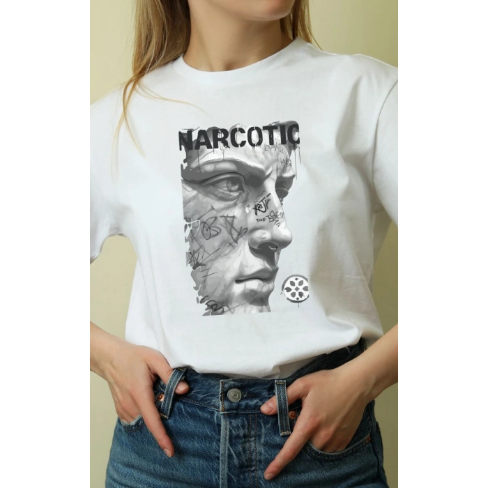 Unisex Oversize 24/1 Penye DTF Baskılı Tişört - DTF172