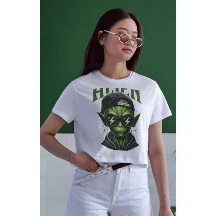 Unisex Oversize 24/1 Penye DTF Baskılı Tişört - DTF173